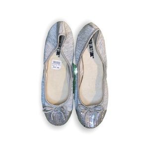 Lower East Side Grey Sparkle Flats